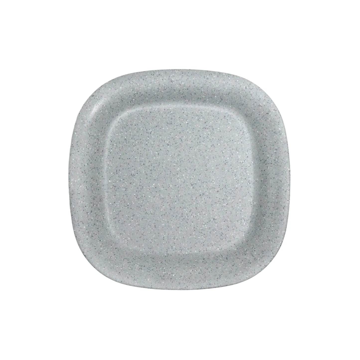 Plato Cuadrado Melamina Gris - Travessa