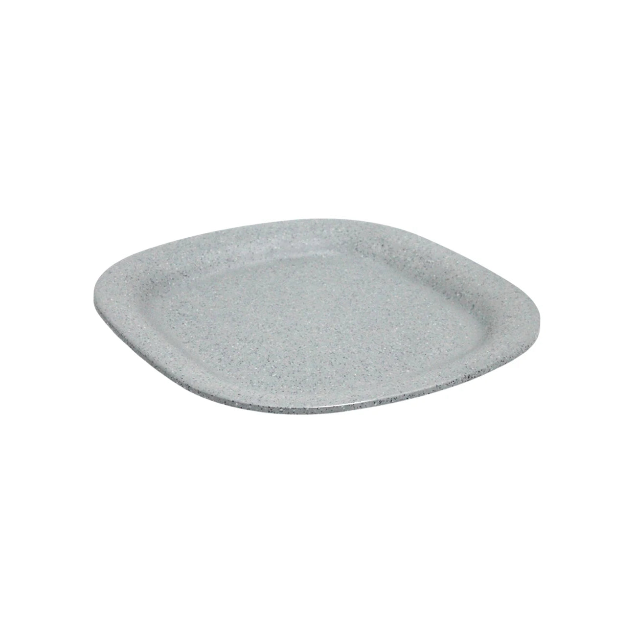 Plato Cuadrado Melamina Gris - Travessa
