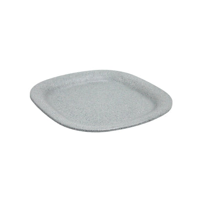 Plato Cuadrado Melamina Gris - Travessa