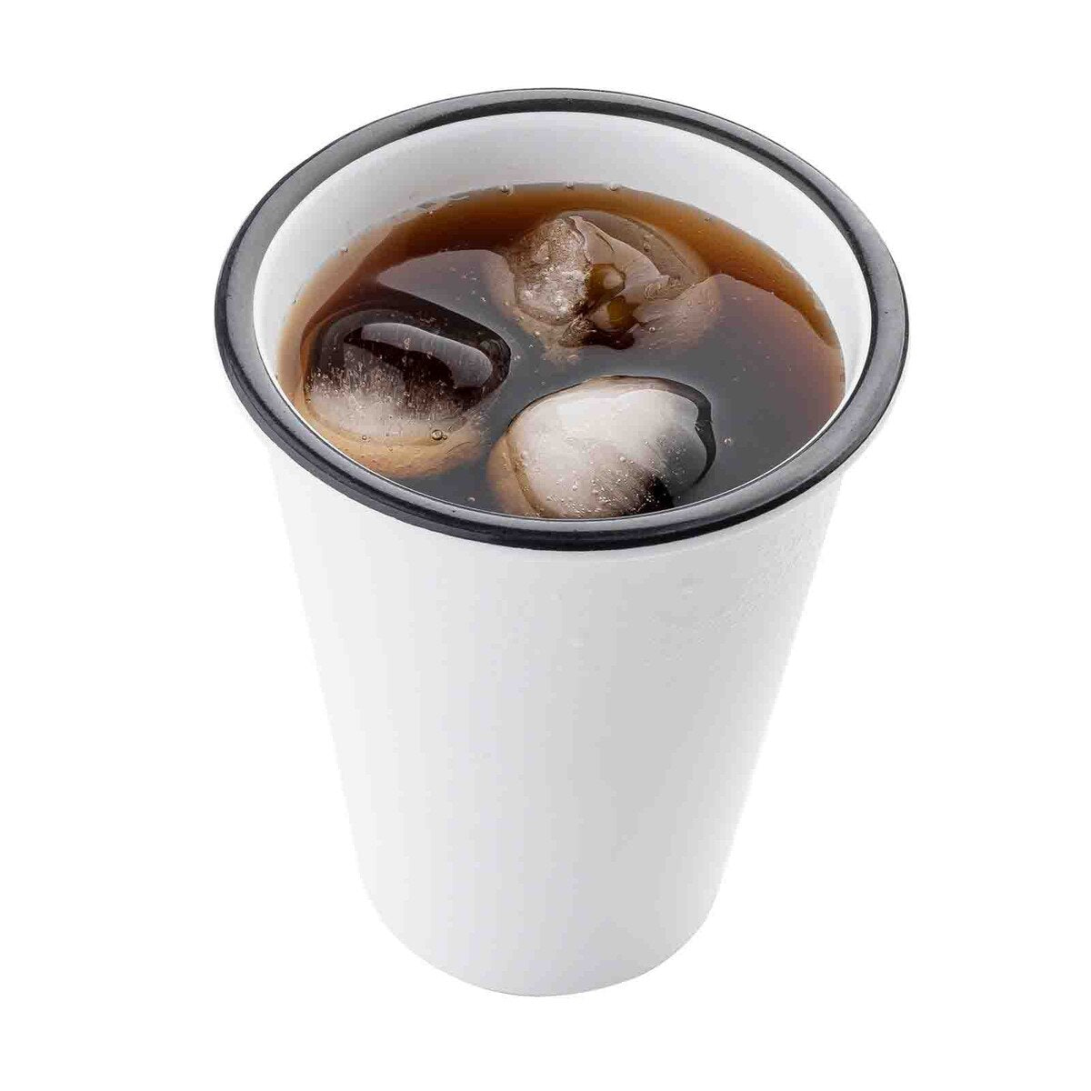 Vaso de Melamina Blanco con Borde Negro 475 ML - Canteen