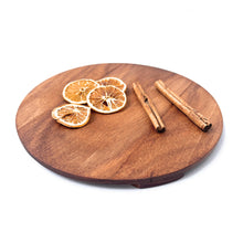 Tabla Redonda de Parota Para Servir Pizza