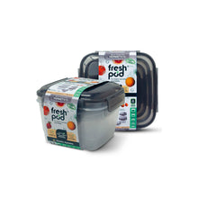 Contenedor Tupper Hermetico Valvula Cuadrado - 10 piezas - Freshpod