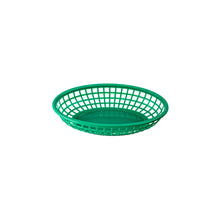 Canasta Fast Food Oval 23x15cm Verde - Travessa