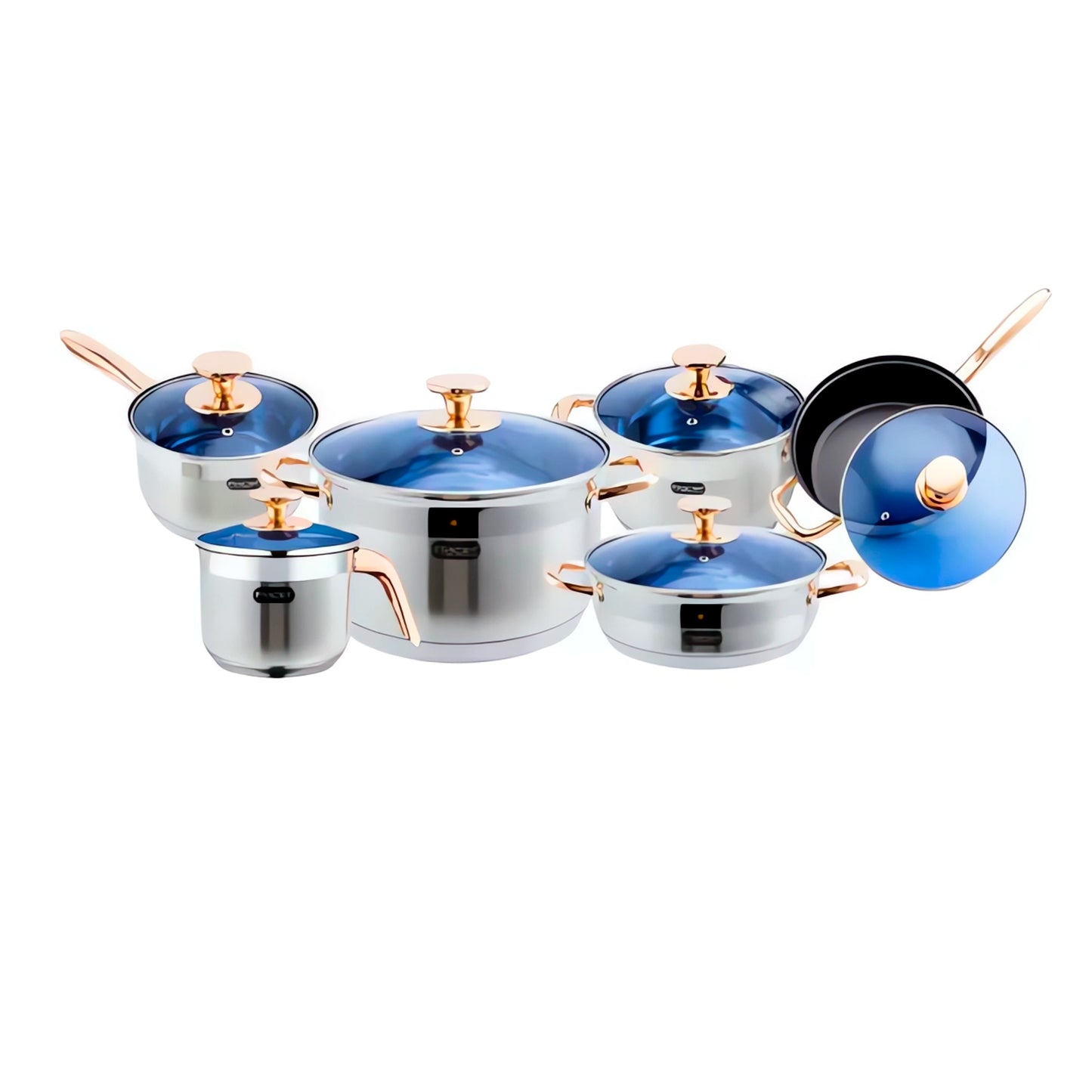 Bateria de Cocina Acero Inoxidable Ciconia 12 Piezas - Fraciel