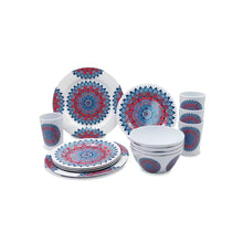 Vajilla de Melamina 16 Piezas Mandala - Fraciel