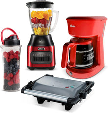 Combo Oster 4pz Licuadora Cafetera Sandwichera Blend N Go