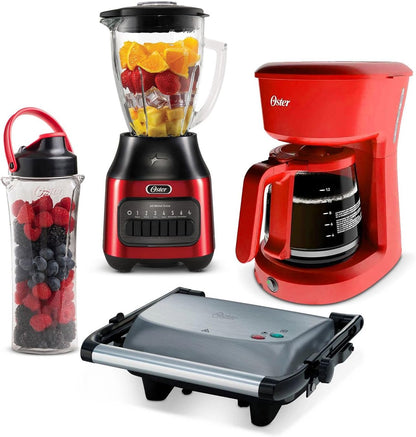 Combo Oster 4pz Licuadora Cafetera Sandwichera Blend N Go