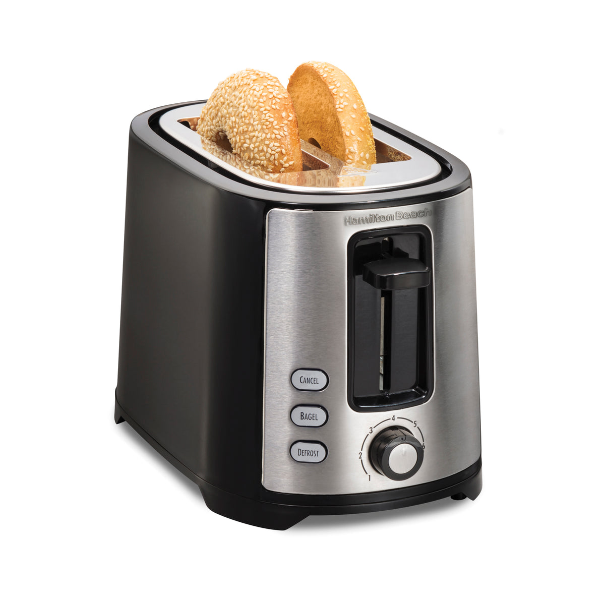 Tostador De Pan Hamilton Beach 2 Reb Bagel 22633 Acero Inox