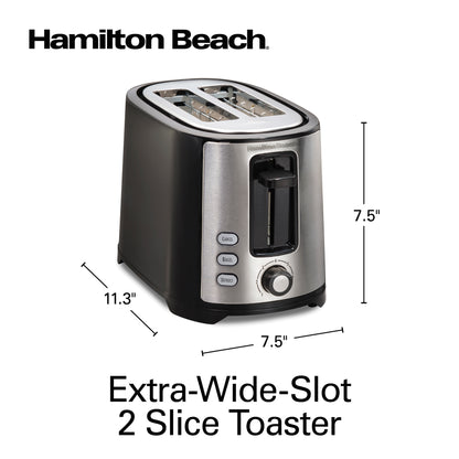 Tostador De Pan Hamilton Beach 2 Reb Bagel 22633 Acero Inox