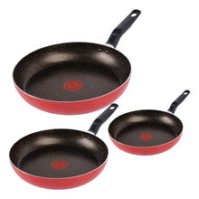Juego de Sartenes Daily Stone 20/24/26cm Aluminio Rojo Tefal