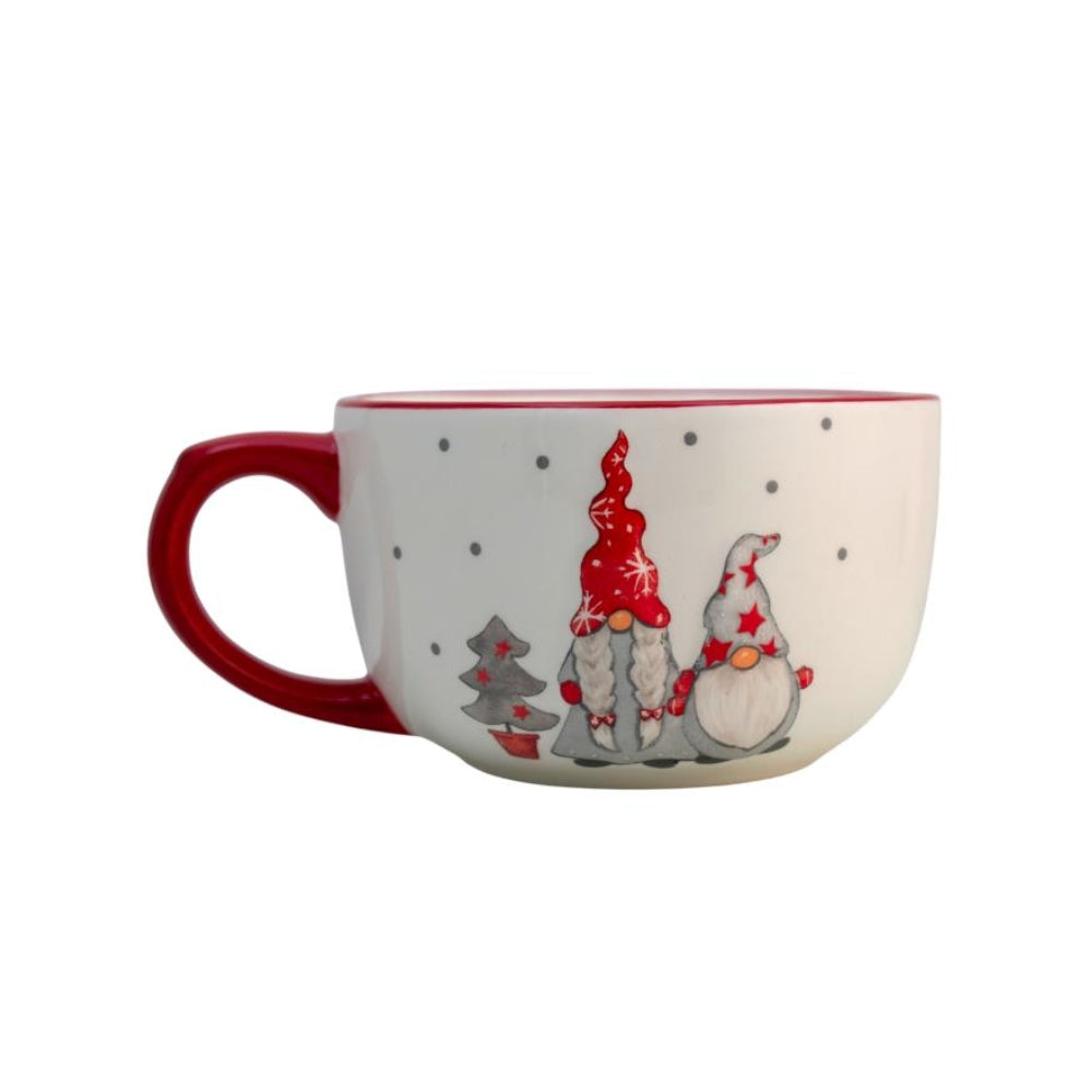 Taza Tarro Jumbo 500 ml Gnomo Navidad Cerámica 2415-5685