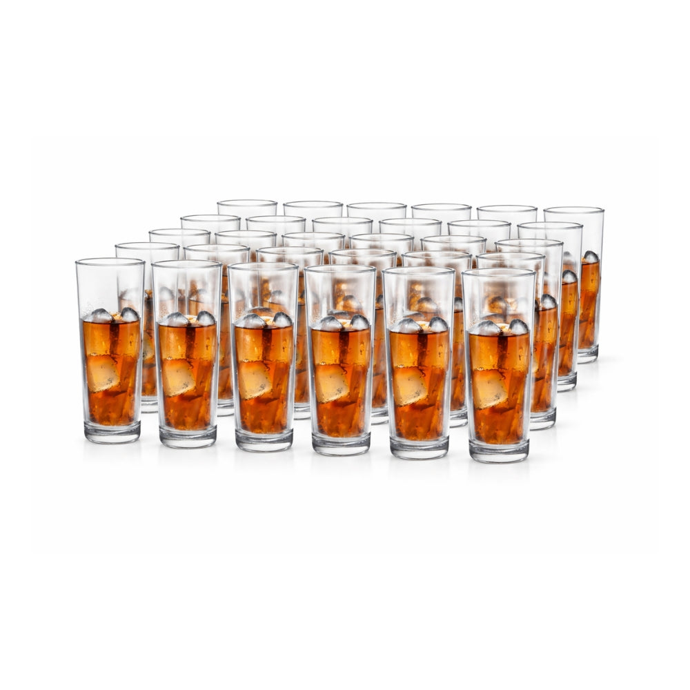 24 pz Vaso Cubero Jaibolero High Ball 260ml Lunita 9015