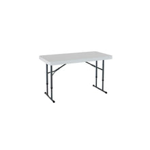 Mesa Plegable Tablon Rectangular Ajustable Blanco 1.22m - LIFETIME