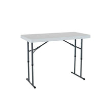 Mesa Plegable Tablon Rectangular Ajustable Blanco 1.22m - LIFETIME
