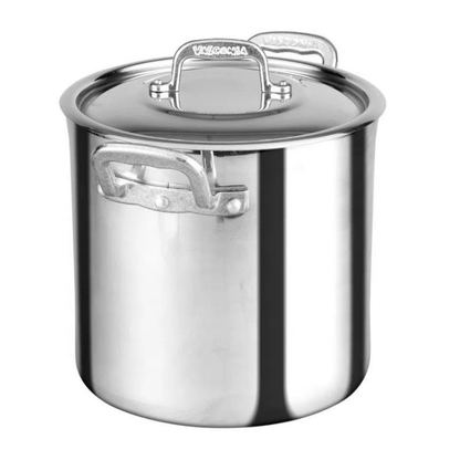 Olla Alta Recta 34 cm/30 lt Aluminio Acorazada NSF Vasconia 4030280