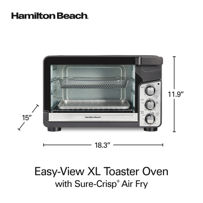 Horno Tostador Freidora Aire Hamilton Beach 6 Rebanadas XL