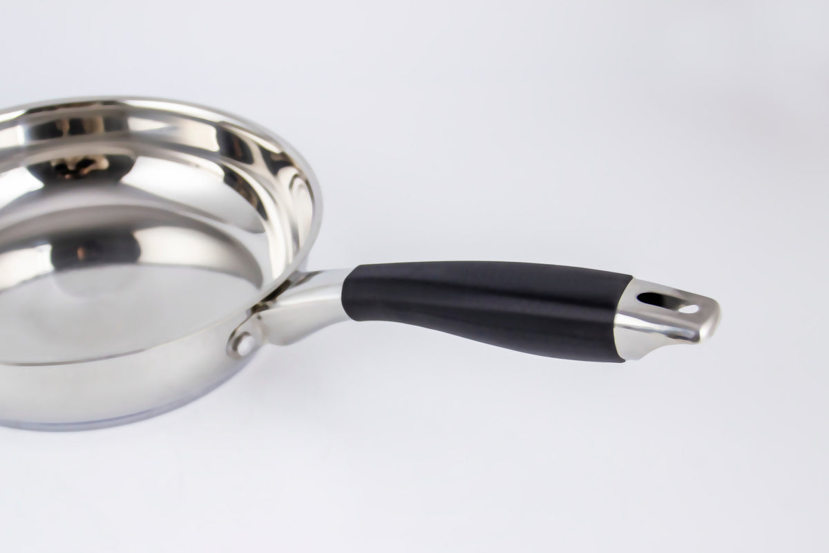 Sartén c/tapa 24cm s/Antiadherente Acero Inoxidable Fraciel