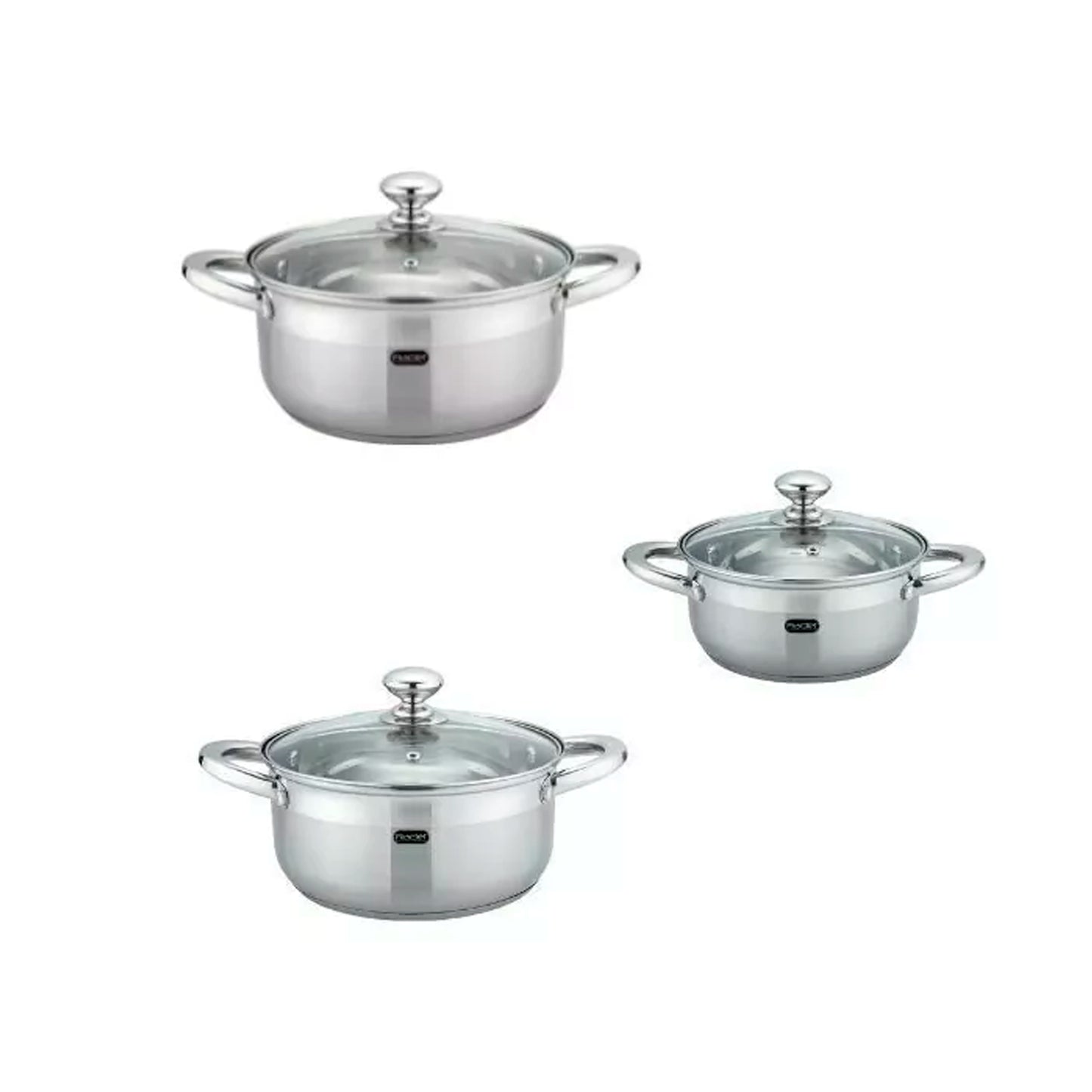 Bateria Acero Inoxidable Sienna 12 Piezas - Fraciel