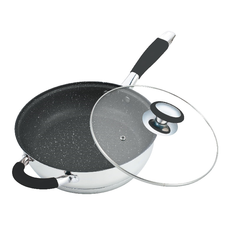 Batería de Cocina 12 pz Acero Inox Omania Negra Fraciel