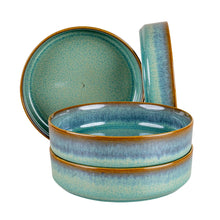 4 pz Tazón Recto 20 cm | Plana Caribe Porcelana Anfora
