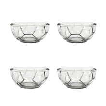 Juego 4 Platos Botaneros Vidrio 750ml Balón Mundial Fútbol