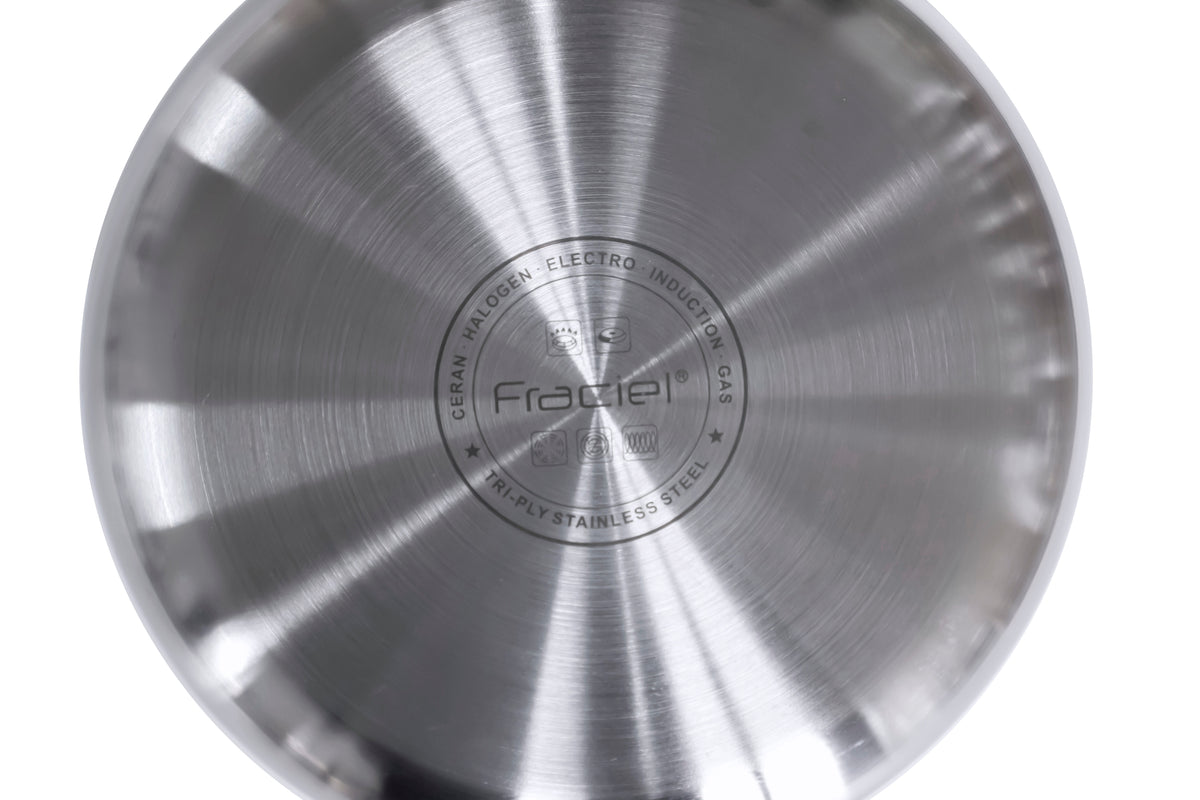 Juego de Sartenes 24 y 30cm Acero Inox Pro Inducción Fraciel