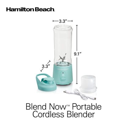 Licuadora Inalámbrica Portátil 473ml Hamilton Beach 51182J