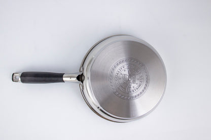 Sartén c/tapa 24cm s/Antiadherente Acero Inoxidable Fraciel
