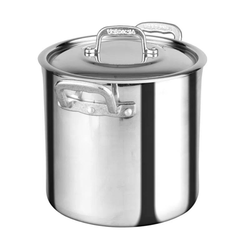 Olla Alta Recta 38 cm/41 lt Aluminio Acorazada NSF Vasconia 4030297