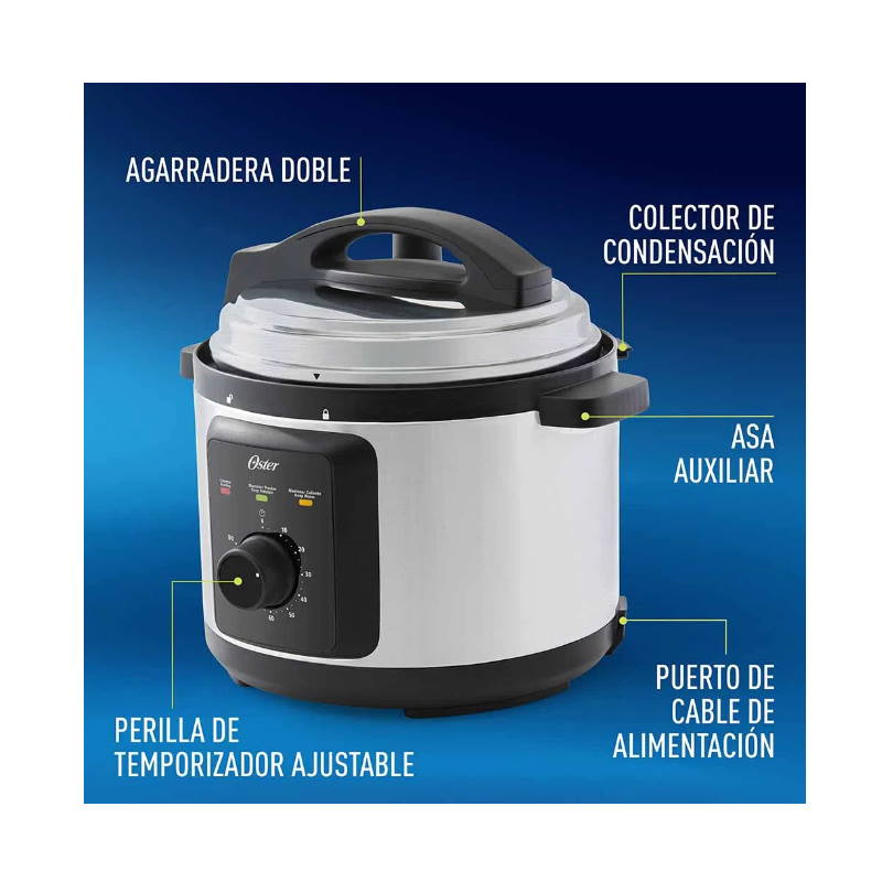 Olla de Presión Eléctrica 5.7 Lts Oster 1000 w CKSTPCEC57M013