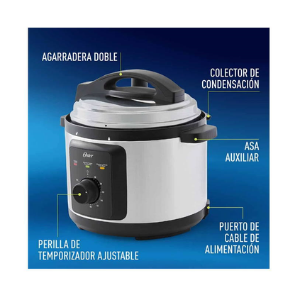 Olla de Presión Eléctrica 5.7 Lts Oster 1000 w CKSTPCEC57M013