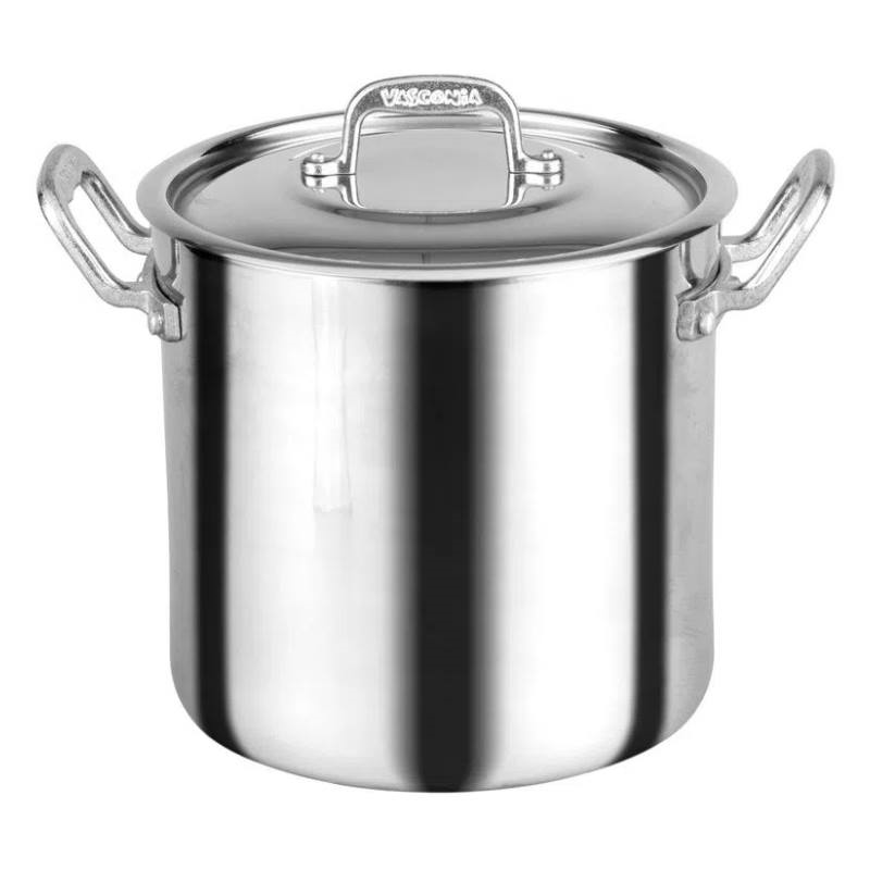Olla Alta Recta 50 cm/100 lt Aluminio Acorazada NSF Vasconia 4030365