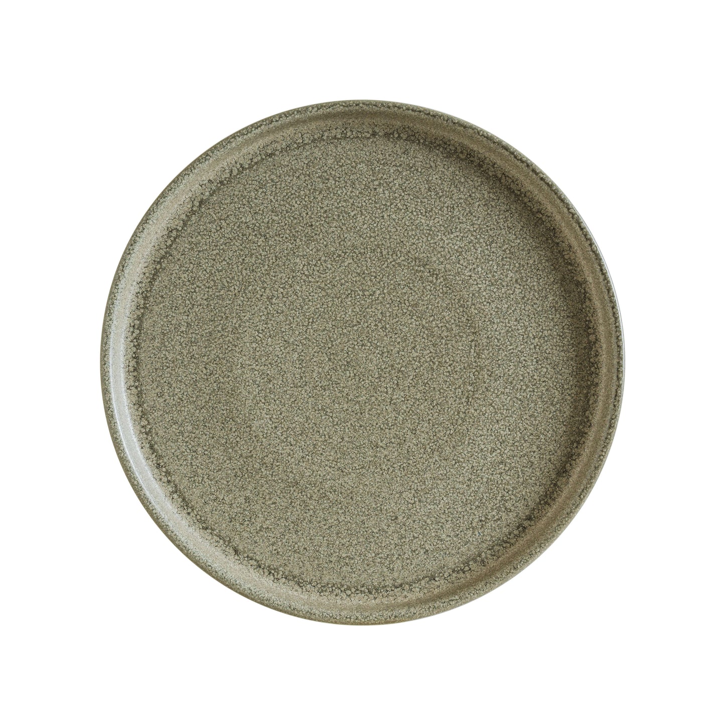 Plato Trinche Ceramica Verde Adelfa