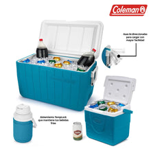 Combo Hieleras y Termo Cooler Ocean 48qt - 3 piezas - Coleman