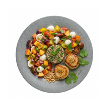 Plato Trinche Melamina 23cm (9 pulgadas) Gris Mate - Travessa