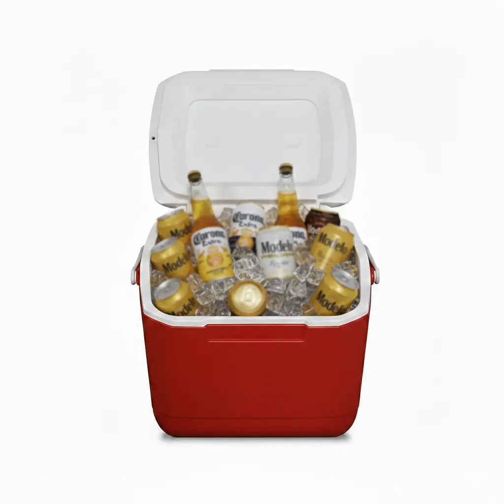 Hielera Coleman 16qt (22 Latas) Roja con Aislamiento