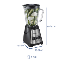 Licuadora de Vidrio 650W  1.2L Negra - Hamilton Beach