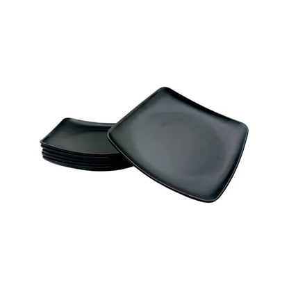 Plato Cuadrado 24cm Melamina Jet Black - Travessa