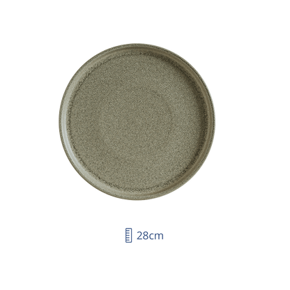 Plato Trinche Ceramica Verde Adelfa