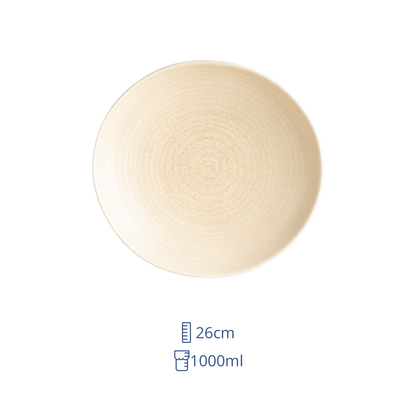 Plato Hondo De Ceramica 26 cm 1L Mirage
