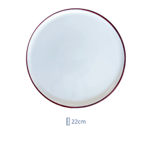 Plato Trinche 22 cm Linea Burgundy