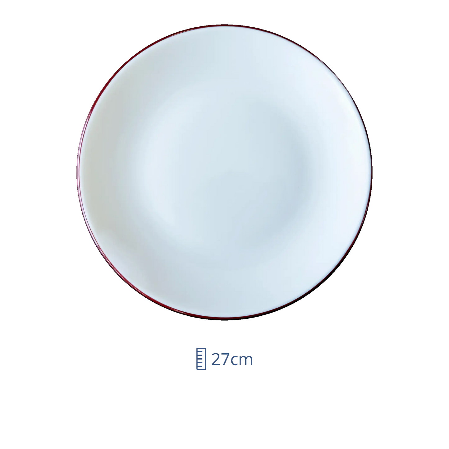 Plato Llano Gourmet Linea Burgundy