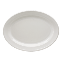 Plato Ovalado Blanco Glacial 33 cm