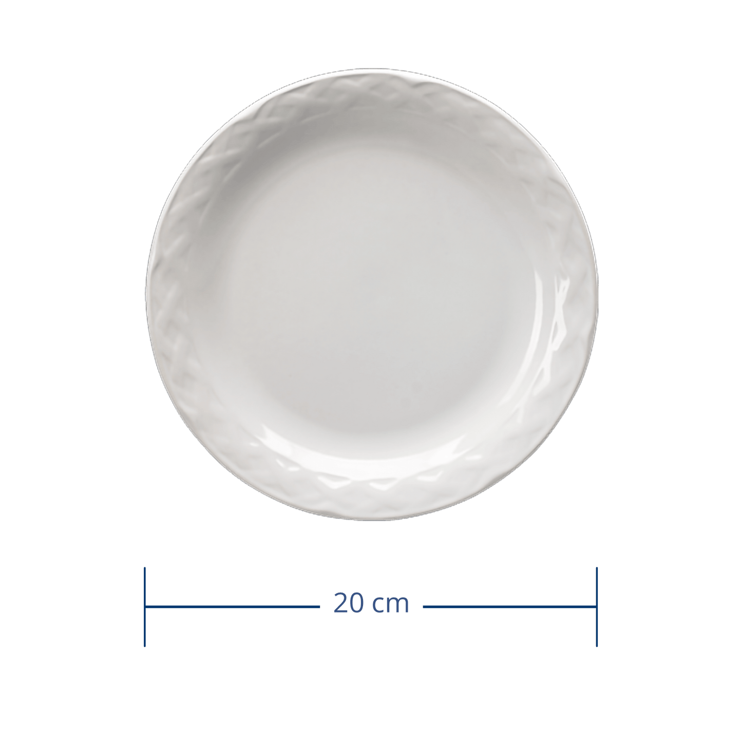 Plato Pastel Vinafera Blanch