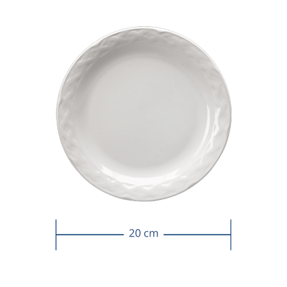 Plato Pastel Vinafera Blanch