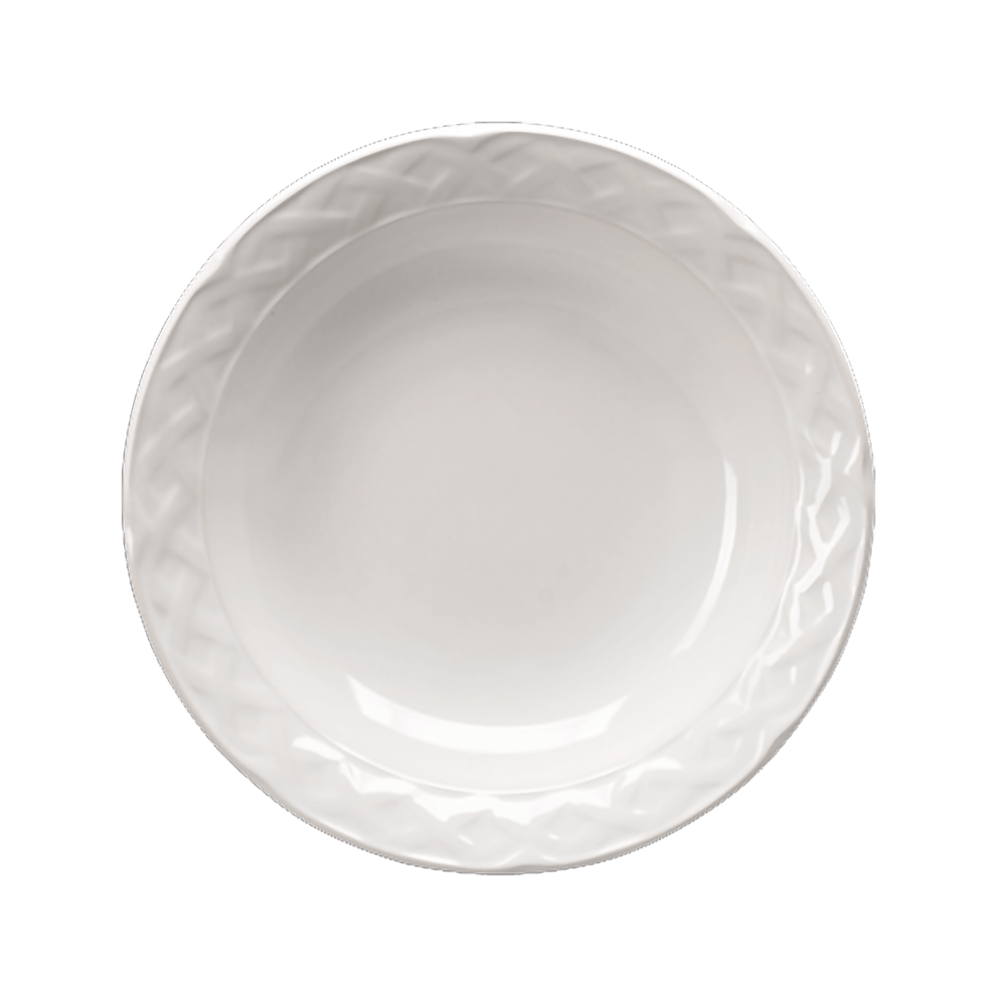 Plato Sopero de Ceramica Vinafera Blanch