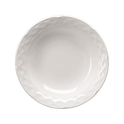 Plato Sopero de Ceramica Vinafera Blanch