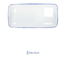 Plato Rectangular Moove 34 x 16cm Linea Blue