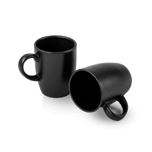 Taza Curva de 310 ml Negro Semi Mate Manhatan