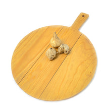 Tabla Redonda de Madera Con Mango - Para Servir Pizza